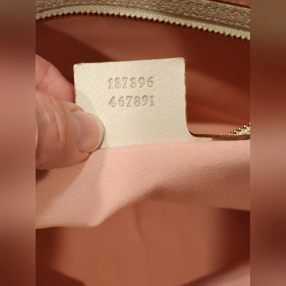 Gucci Pink GG Canvas & Leather Mini Jolicoeur Web Tote Vintage Gucci Sherry Line - Picture 7 of 10